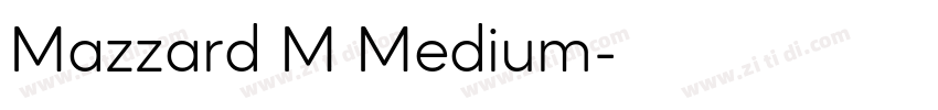 Mazzard M Medium字体转换